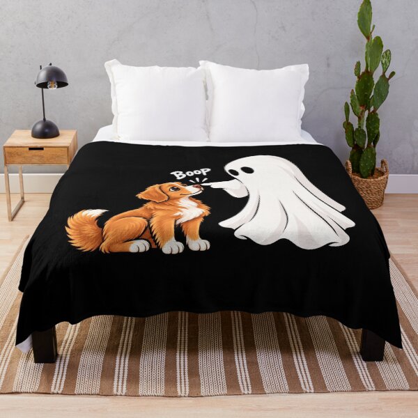 Item preview, Funny Ghost Nova Scotia Duck Tolling Retriever Dog Boop Halloween Design Mom Dad designed and sold by rafaeltto.