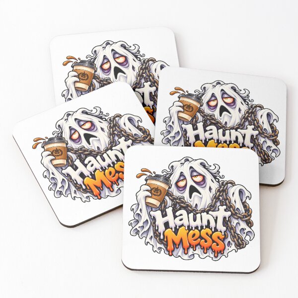 Item preview, Haunt Mess Coffee Ghost designed and sold by aistrokeofart.