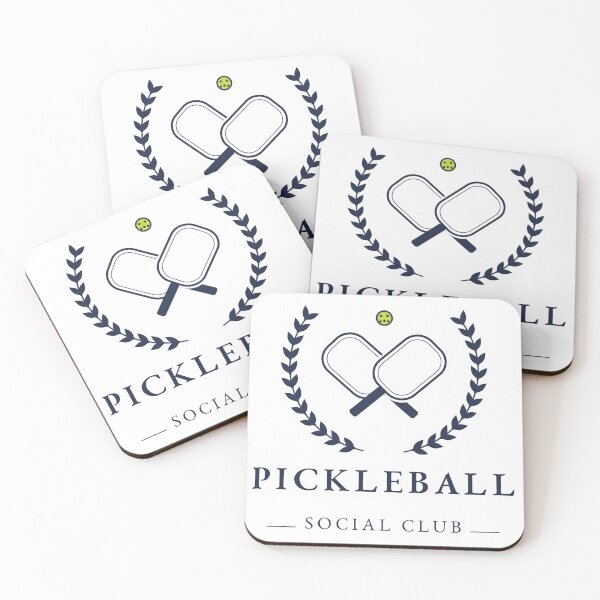 Item preview, Pickleball Social Club Vintage Crest Gift designed and sold by CourtCultureHQ.