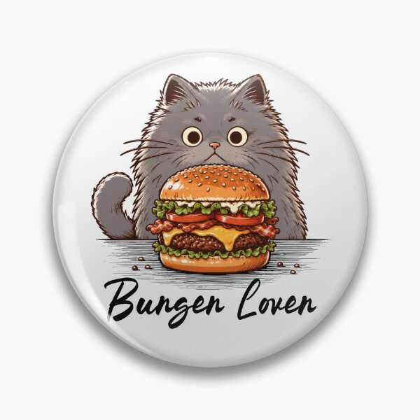 Artikelvorschau, Burger-Liebhaber, lustige Perserkatze, Feinschmecker, Cheeseburger entworfen und verkauft von ShirtWreck.