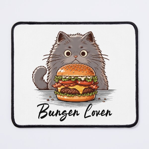 Item preview, Burger Lover Funny Persian Cat Foodie Cheeseburger designed and sold by ShirtWreck.