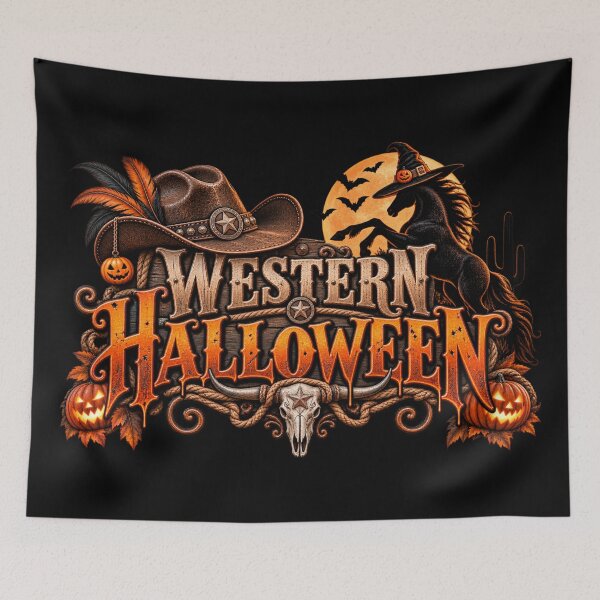 Item preview, Western Halloween – Spooky Horse & Cowboy Halloween designed and sold by  QuarterHorseArt by Just my Studio.