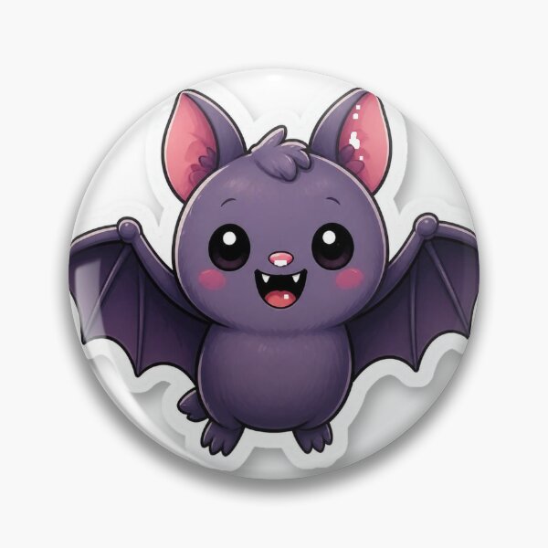 Item preview, Cute Kawaii Bat | Purple Spooky Halloween Character designed and sold by LearnFunStore.