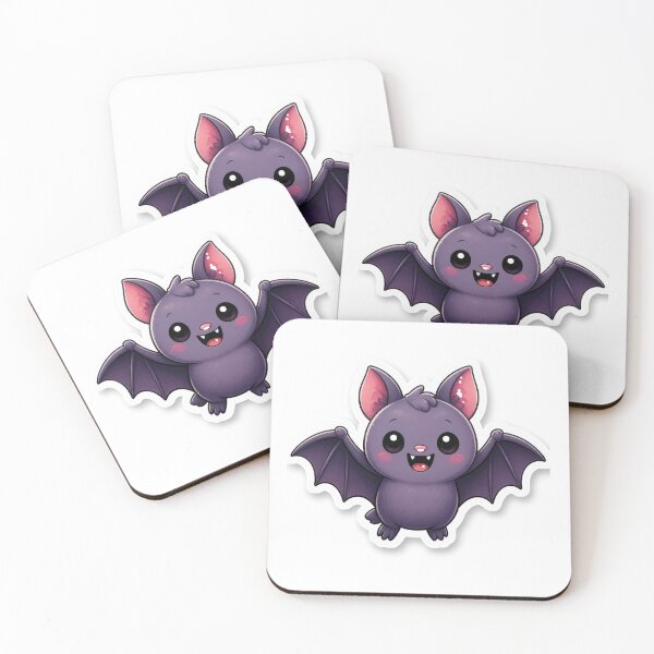 Item preview, Cute Kawaii Bat | Purple Spooky Halloween Character designed and sold by LearnFunStore.