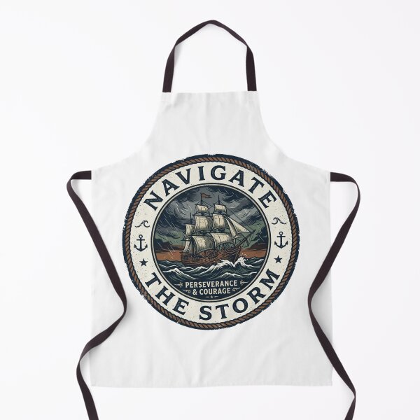 Item preview, Navigate The Storm Vintage Maritime Ship designed and sold by Sanan Israyilli.