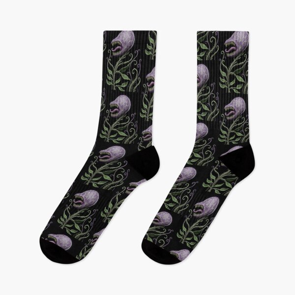 Item preview, Man eating plant horror illustration designed and sold by Vintage Designs +.