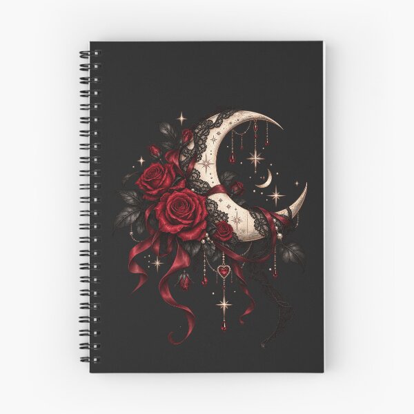 Item preview, Gothic Romance Moon & Roses – Dark Celestial Lace Aesthetic designed and sold by 1DreamerShop.