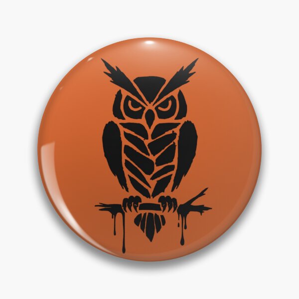 Item preview, Angry Owl Ink Art Gothic Halloween Night Bird designed and sold by cabana.space.