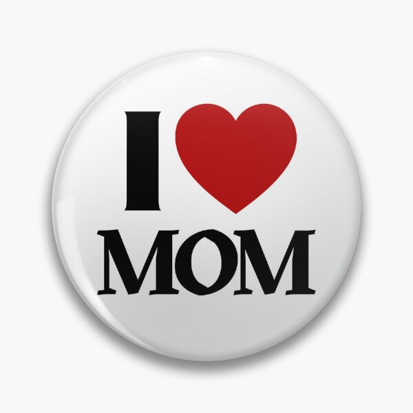 Item preview, I Love Mom Classic Red Heart Typographic Design designed and sold by StyleNext.