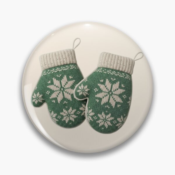 Item preview, Cozy Christmas Green Mittens Sticker designed and sold by The-NOKU-Co.