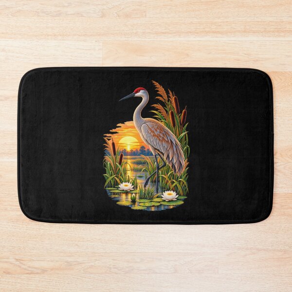 Item preview, Crane at Dawn Marsh designed and sold by RockitBaby.