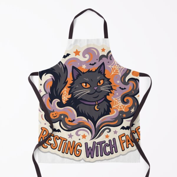 Item preview, Resting Witch Face - Cute & Spooky Black Cat Halloween Design designed and sold by YasminTaha.