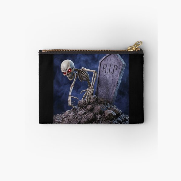 Item preview, Skeleton rising from its grave illustration designed and sold by Vintage Designs +.