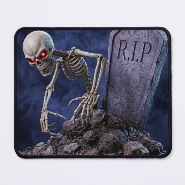 Item preview, Skeleton rising from its grave illustration designed and sold by Vintage Designs +.