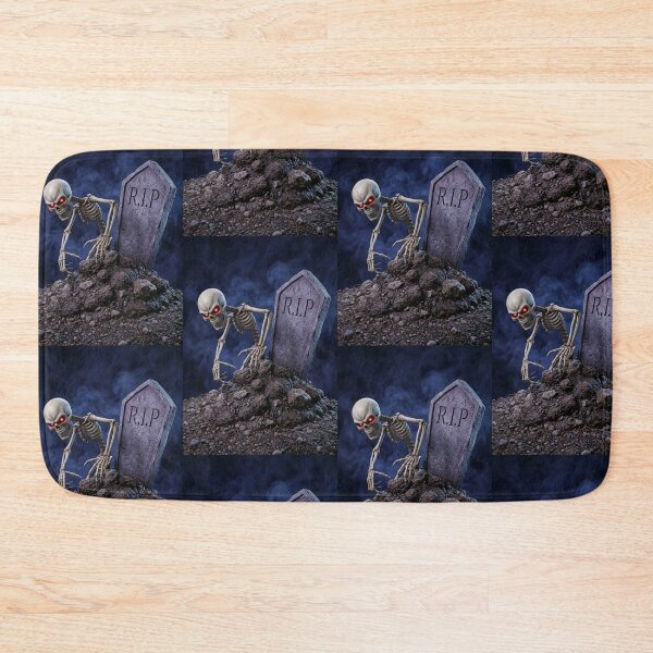 Item preview, Skeleton rising from its grave illustration designed and sold by Vintage Designs +.