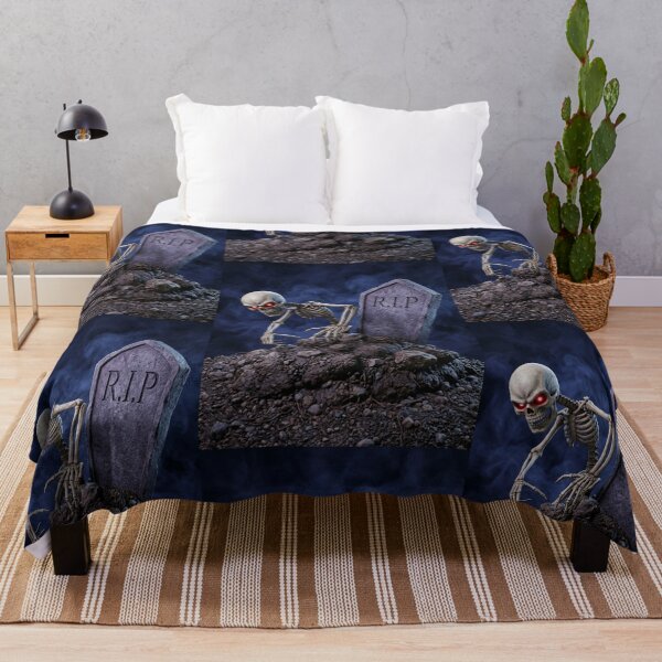 Item preview, Skeleton rising from its grave illustration designed and sold by Vintage Designs +.