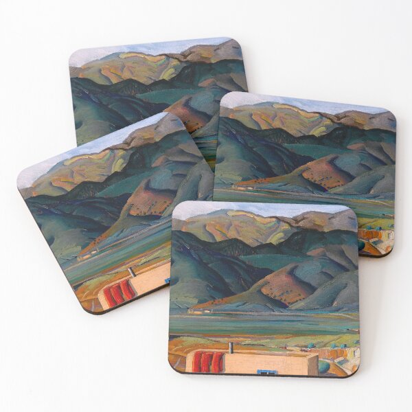 Item preview, Taos, New Mexico southwest desert mountain landscape and Adobe village by Richard Manning Crisler designed and sold by Jéanpaul  Ferro.