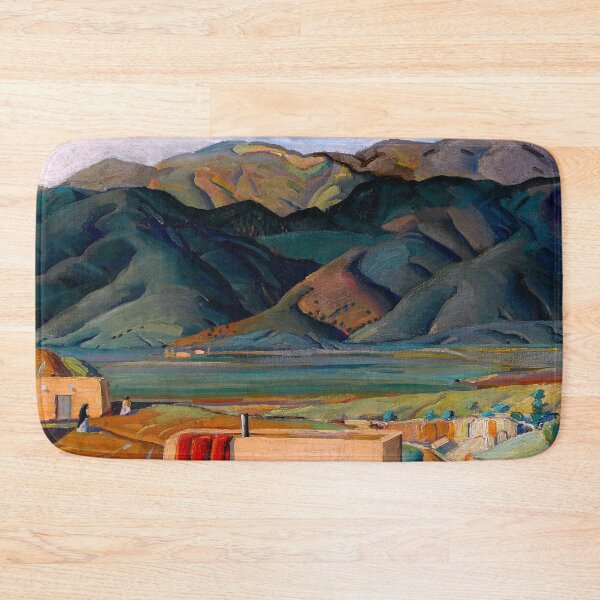 Item preview, Taos, New Mexico southwest desert mountain landscape and Adobe village by Richard Manning Crisler designed and sold by Jéanpaul  Ferro.