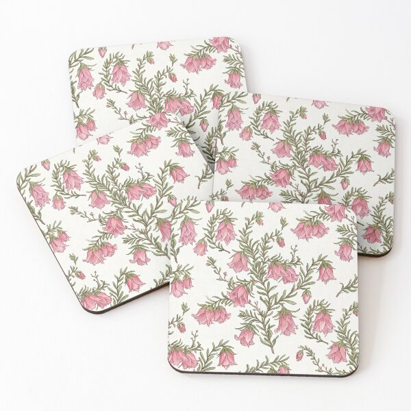 Item preview, Pink Mountain Bellflower Vintage Floral Pattern designed and sold by Studio BC.