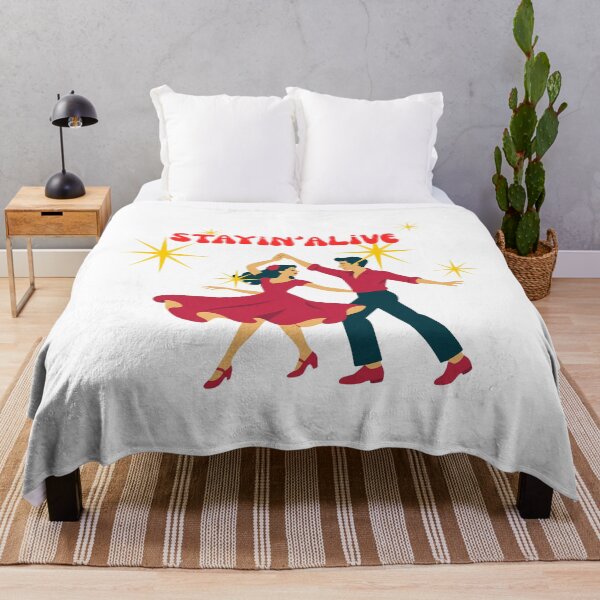 Item preview, stayin alive vintage retro groovy 70s disco typography  designed and sold by stileepensieri.