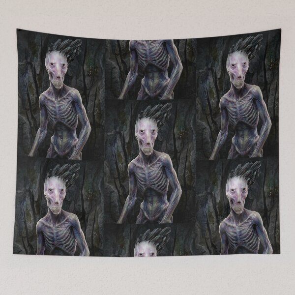 Item preview, Dark Man with the dark crystal hair illustration designed and sold by Vintage Designs +.
