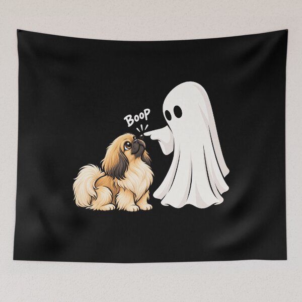 Item preview, Funny Ghost Pekingese Dog Boop Halloween Design Mom Dad designed and sold by rafaeltto.