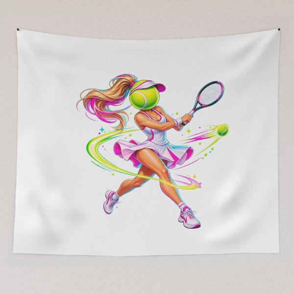 Item preview, Tennis Girl Colorful Women’s Tennis Player Design designed and sold by RDproject.