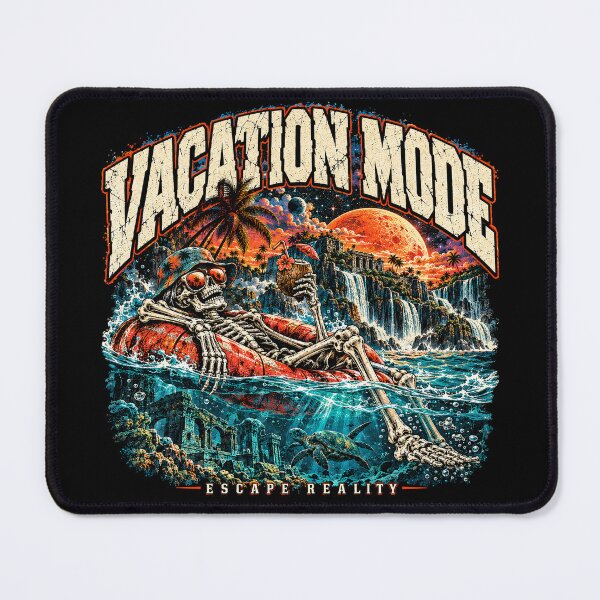 Item preview, Vacation Mode – Tropical Skeleton Paradise | Retro Summer Escape designed and sold by PhilllandArt.