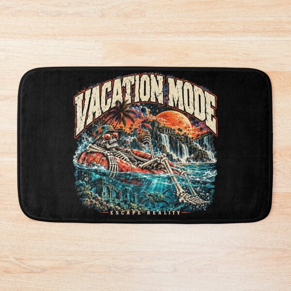 Item preview, Vacation Mode – Tropical Skeleton Paradise | Retro Summer Escape designed and sold by PhilllandArt.