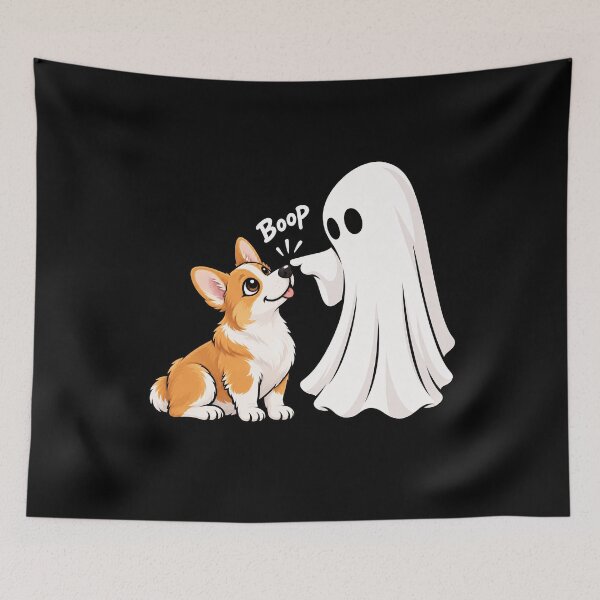 Item preview, Funny Ghost Pembroke Welsh Corgi Dog Boop Halloween Design Mom Dad designed and sold by rafaeltto.