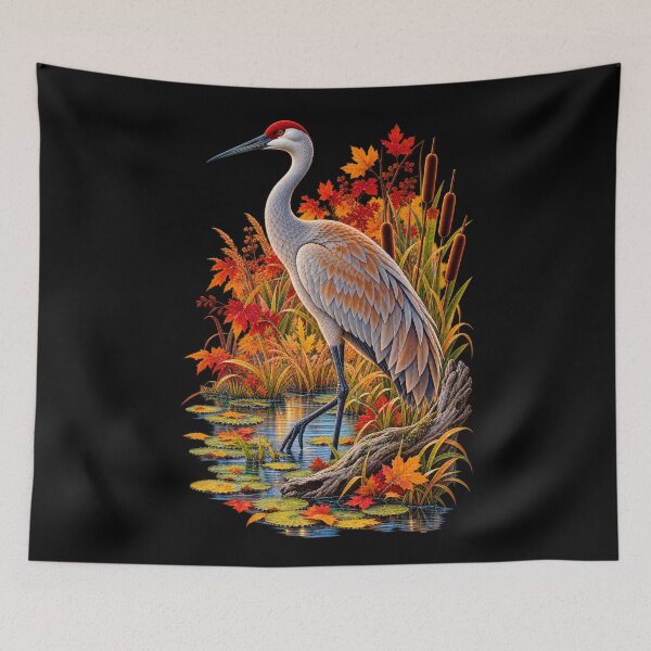 Item preview, Autumn Crane Wetlands designed and sold by RockitBaby.