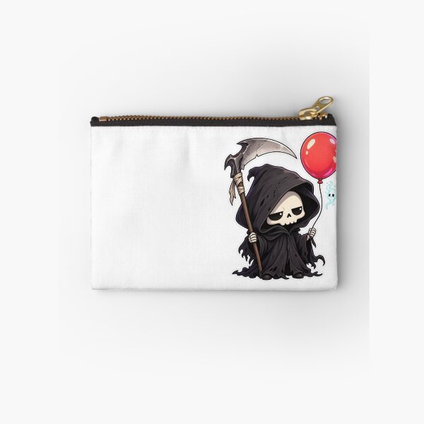 Item preview, Reaper with a Balloon Cute Dark Sticker designed and sold by Ashen Threads Studio.