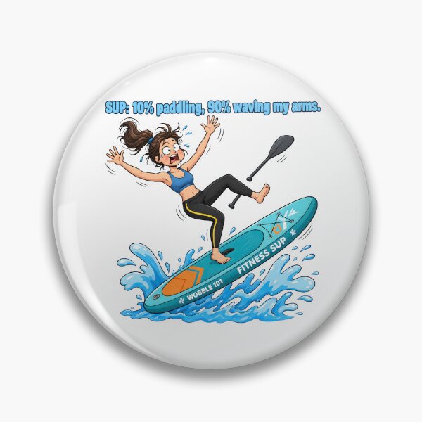 Item preview, Funny SUP Balance Failure Fitness Paddleboard Workout designed and sold by SmartPuns.