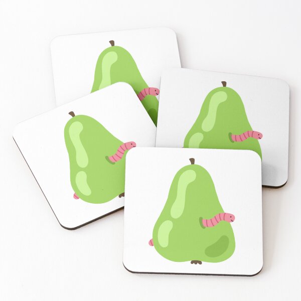 Item preview, Pear and worm designed and sold by photo.design.lou.