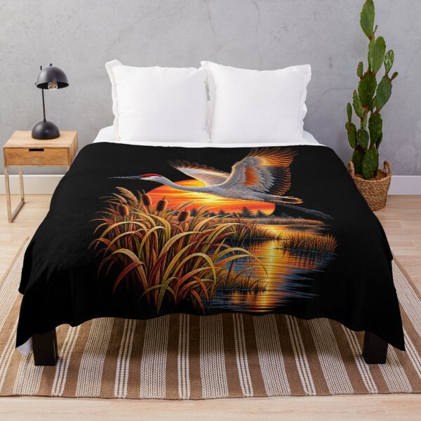 Item preview, Crane Wings at Sunset designed and sold by RockitBaby.
