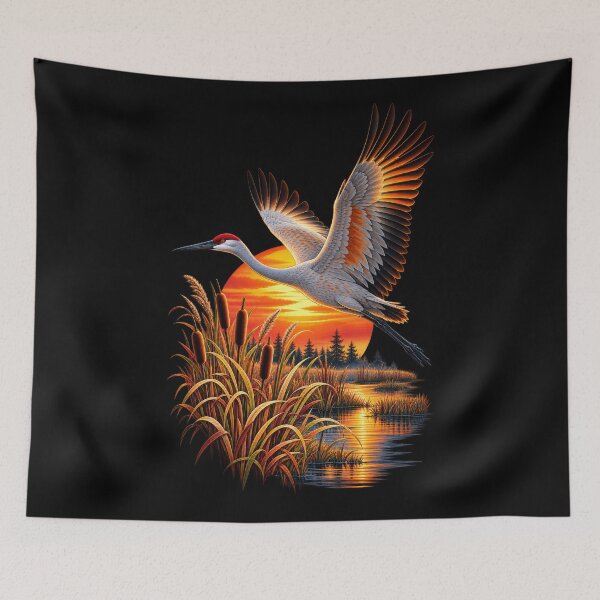 Item preview, Crane Wings at Sunset designed and sold by RockitBaby.