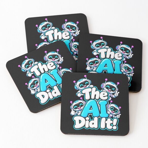 Item preview, The AI Did It! Funny Excuse with Laughing Aliens T-Shirt designed and sold by Trendably.