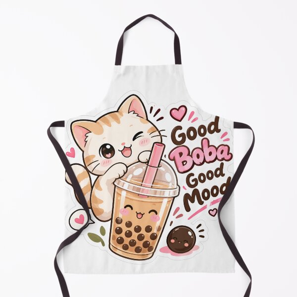 Item preview, Cute Cat Boba Good Mood Sticker designed and sold by Charul2dartist.