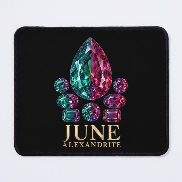 Item preview, BIRTHSTONE COLLECTION ⭐ PORTRAIT - JUNE • ALEXANDRITE • Modern designed and sold by WheelieGdArt.