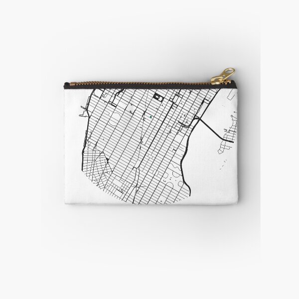 Aperçu de l'œuvre New York Map | Minimalist City Map of Real Streets créée et vendue par VestraDesign.