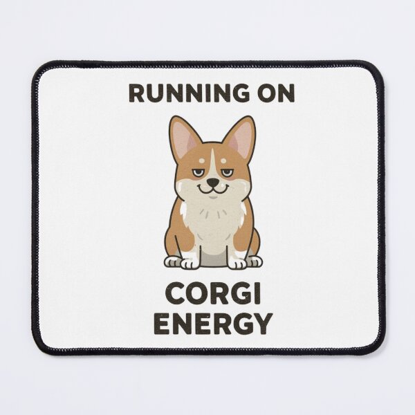 Item preview, Running on Corgi Energy – Funny Cute Corgi Dog designed and sold by SBAR33.