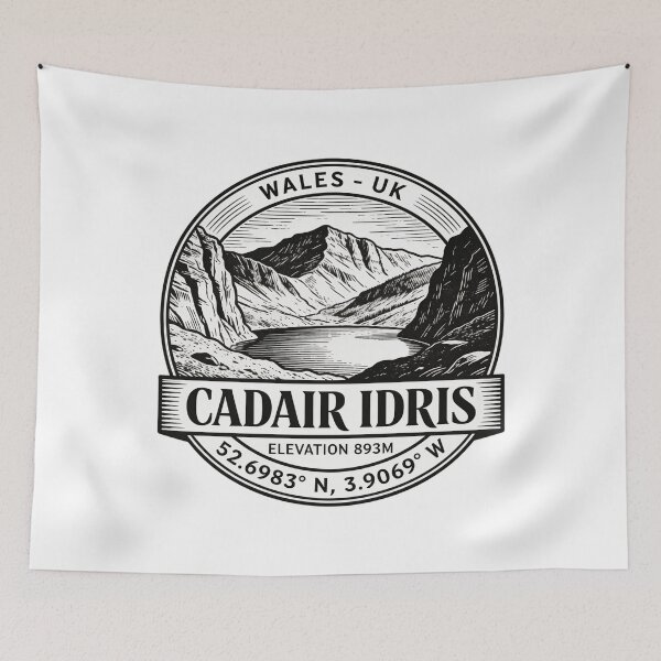 Item preview, Cadair Idris Wales UK Snowdonia Peak Hiking Mountain designed and sold by jeshands.