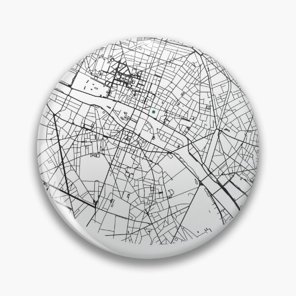 Item preview, Mapa de París | Mapa minimalista de calles reales de la ciudad designed and sold by VestraDesign.