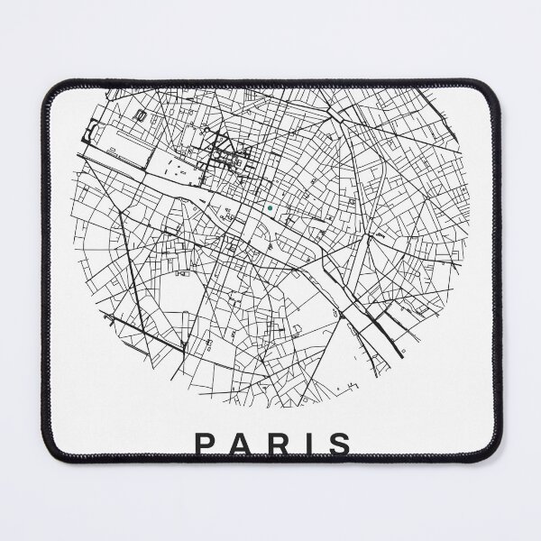 Item preview, Paris Map | Minimalist City Map of Real Streets designed and sold by VestraDesign.