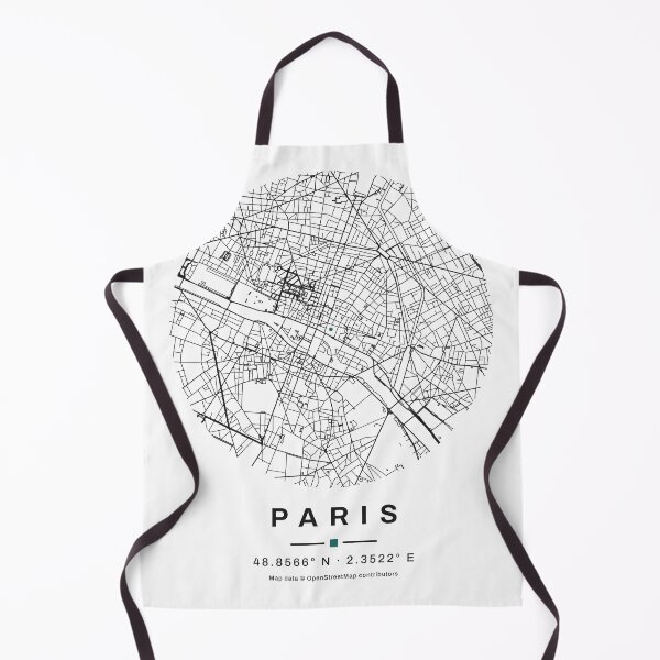 Item preview, Paris Map | Minimalist City Map of Real Streets designed and sold by VestraDesign.