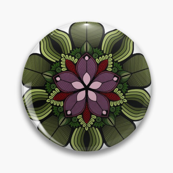 Item preview, Tropical Jungle Foliage Geometric Mandala designed and sold by FioreDiCiliegio.