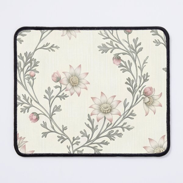 Item preview, Flannel Flower Garland Vintage Damask Botanical Pattern designed and sold by Studio BC.