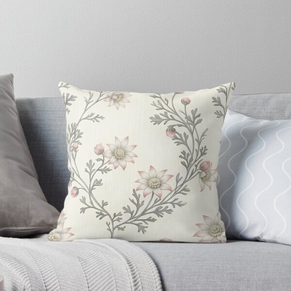 Item preview, Flannel Flower Garland Vintage Damask Botanical Pattern designed and sold by Studio BC.