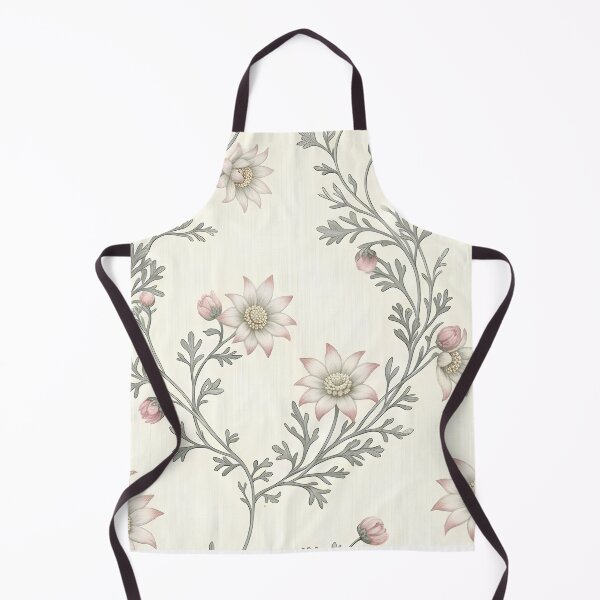 Item preview, Flannel Flower Garland Vintage Damask Botanical Pattern designed and sold by Studio BC.