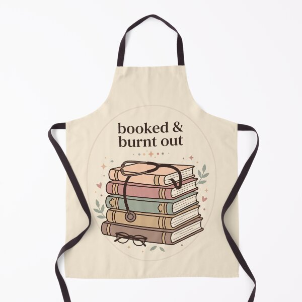 Item preview, Booked and Burnt Out Celestial Starry Book Stack Nurse Shirt Gift Design designed and sold by Dantin.